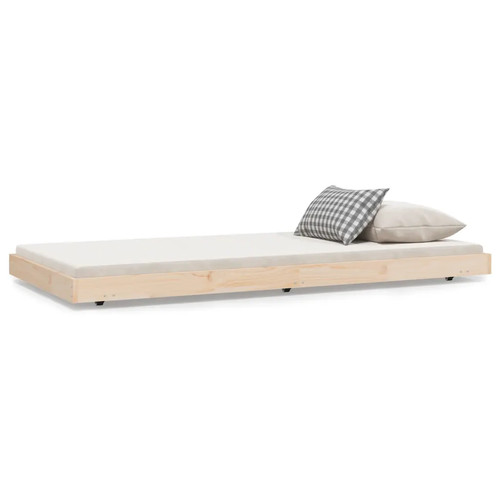 Solid wood pine bed frame - wood,