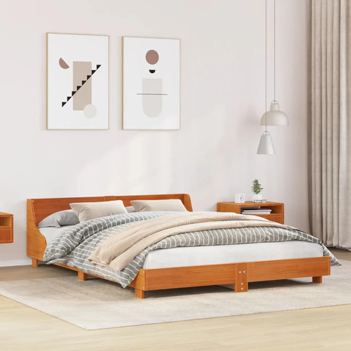 Rustic wooden king size 150cm - rustic,