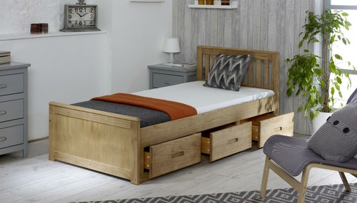 3ft single waxed pine - , wood