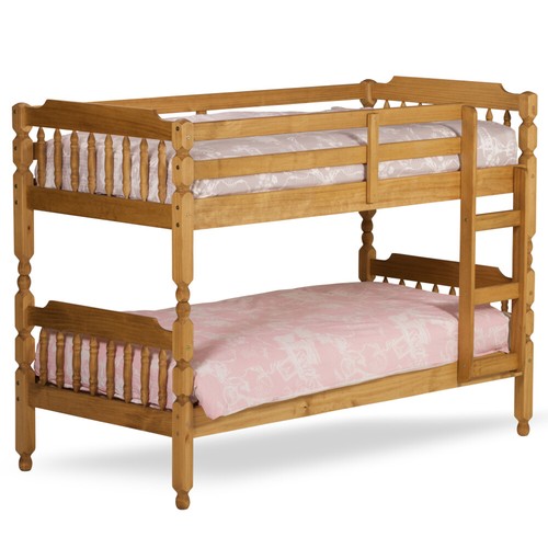 Wooden bunk bed - bunk, pine