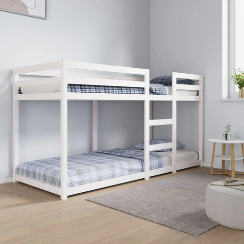 Modern wooden bunk bed - wooden, frame