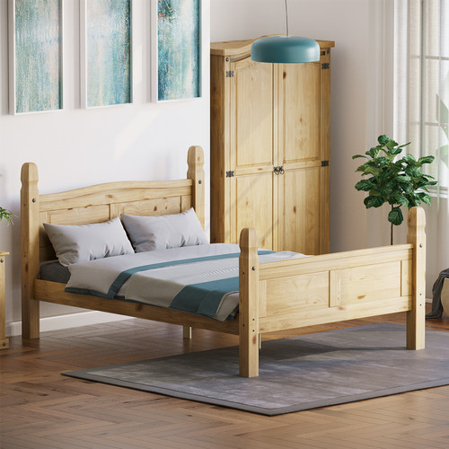 Corona 4ft6 double bed high - corona,