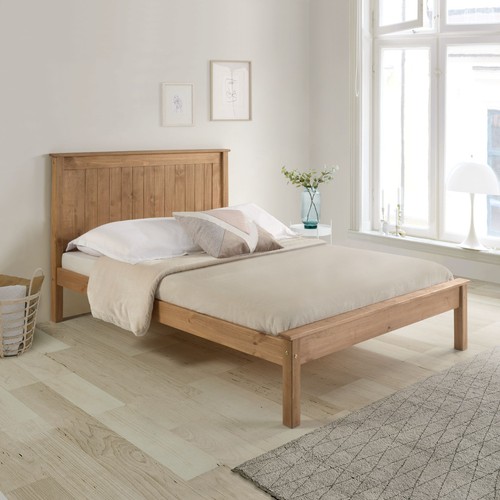 Waxed pine wood wooden - waxed, low