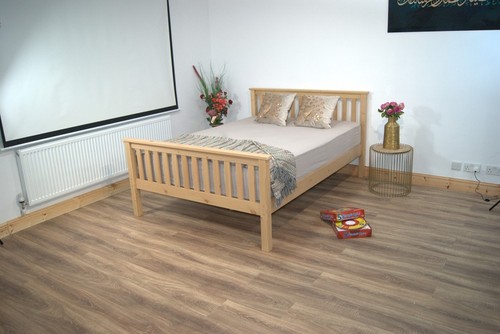 Wood beds without mattress - without,