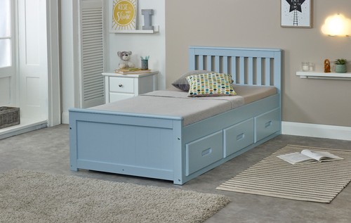 Mission bed wooden - bed,