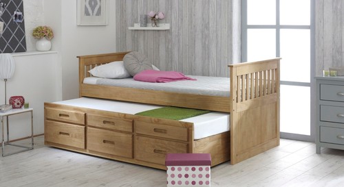 Captains wooden guest bed - wooden,