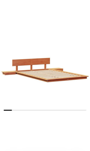Wooden double bed frame - wooden,